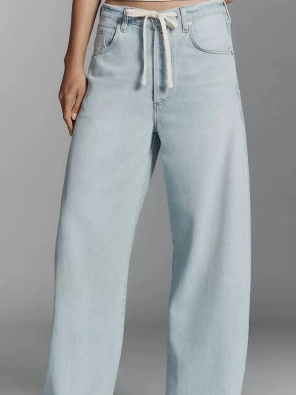 Citizens of Humanity Brynn Drawstring Trouser Jeans Wide Leg, Size 30